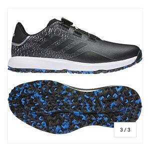 MEN'S S2G SL BOA GOLF SHOES, Black grey six, Size 9